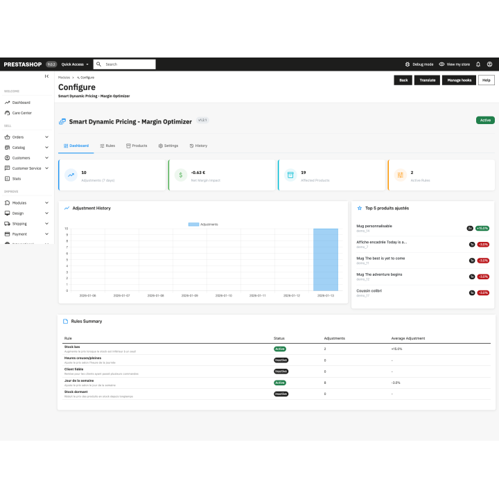 Smart Price Engine - Tarification Dynamique PrestaShop 8 & 9