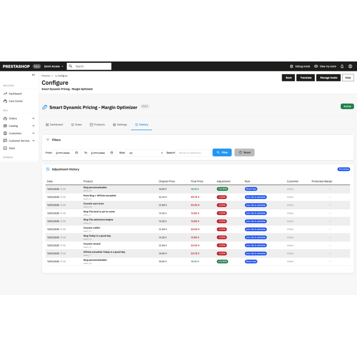 Smart Price Engine - Tarification Dynamique PrestaShop 8 & 9